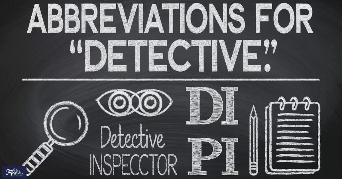 Abbreviations for detective