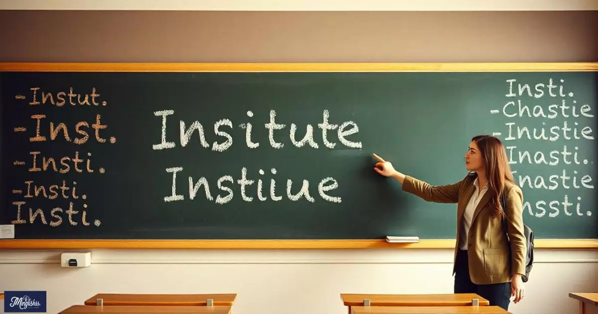 Essential Abbreviations for 'Institute'