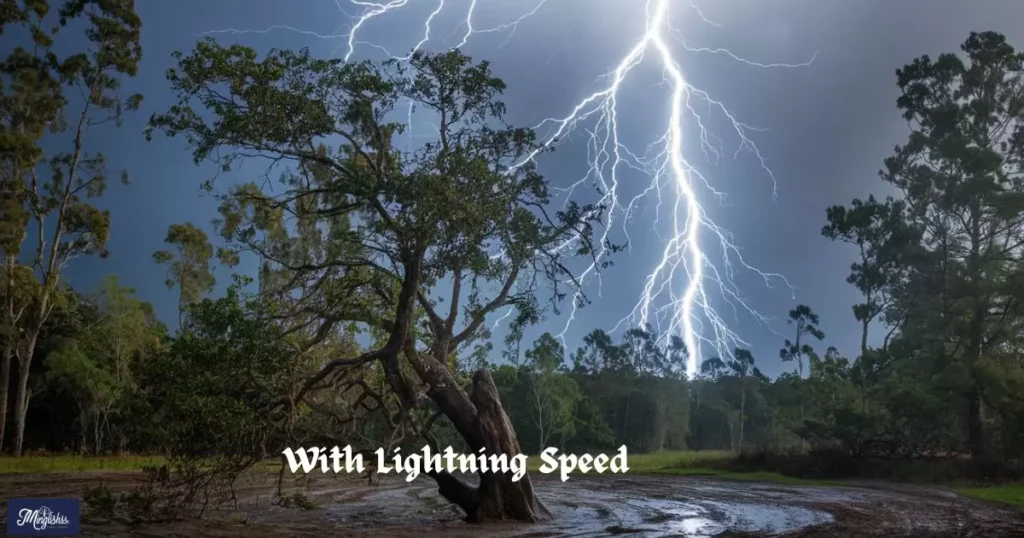 With Lightning Speed