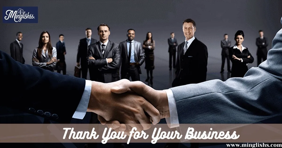 Thank You for Your Business