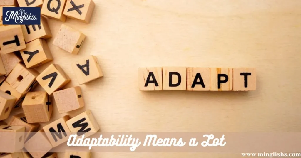 Your Adaptability Means a Lot