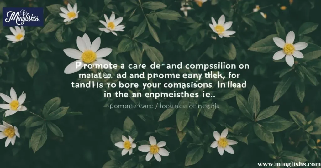 promote care and compassion for oneself